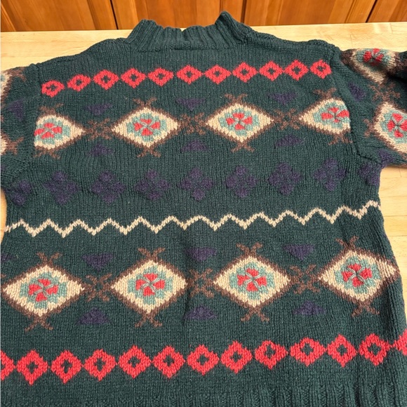 Talbots Dark Green Wool Blend Sweater - Picture 6 of 6